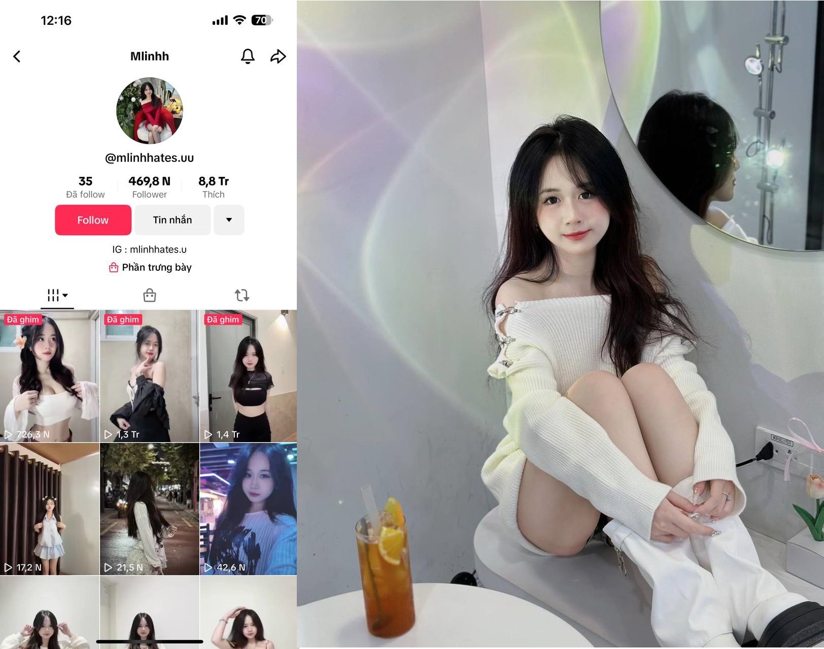 Poster of Clip sex Tiktoker Mlinhhate siêu hấp dẫn