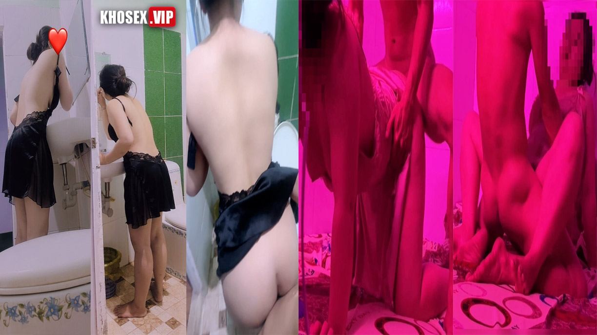 Poster of Vợ dâm mặc đồ sexy makeup nhịn không được doggy liền vài nhái